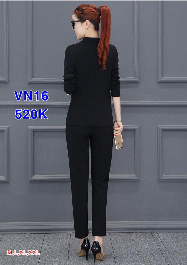 Set nguyên bộ áo Vest quần dài kèm áo trong VN16